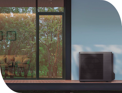 Kleines Bild mit Wärmepumpe